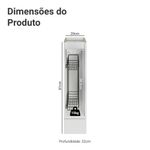 Balcão porta-temperos 20 cm 1 porta (sem tampo) vik madesa b