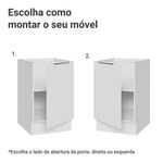 Balcão de cozinha 50cm 1 porta (sem tampo) b stella madesa