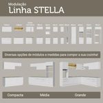 Balcão de cozinha 50cm 1 porta (sem tampo) b stella madesa