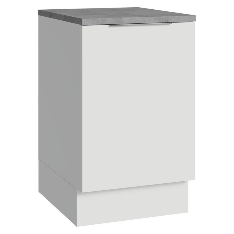 Balcão de cozinha 50cm 1 porta branco stella madesa