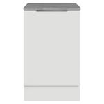 Balcão de cozinha 50cm 1 porta branco stella madesa