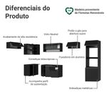 Armário de cozinha completa de canto suspenso 465 cm preto nice madesa 07