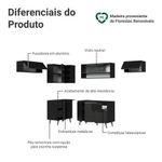 Armário de cozinha completa de canto 405 cm preto nice madesa 06