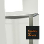 Armário de cozinha completa de canto 100% mdf 377cm smart branco brilhante madesa 01