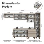 Armário de cozinha completa 300cm nice madesa 05