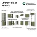 Armário de cozinha completa de canto 549 cm branco vik madesa 01