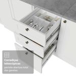 Armário de cozinha completa de canto 549 cm branco vik madesa 01