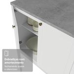 Armário de cozinha completa de canto 549 cm branco vik madesa 01