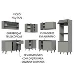 Armário de cozinha completa de canto 445cm nice madesa 01