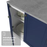 Armário de cozinha completa 270 cm branco vik madesa 05