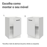 Balcão de cozinha 50cm 1 porta (sem tampo) b agata madesa
