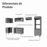Armário de cozinha completa de canto 385cm nice madesa 04