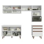 Armário de cozinha completa 250cm branco reims madesa 08