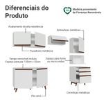 Armário de cozinha completa 250cm branco reims madesa 08