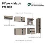 Armário de cozinha completa 300cm suspensa nice madesa 10