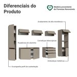 Armário de cozinha completa 280cm suspensa nice madesa 06