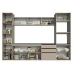 Armário de cozinha completa 280cm suspensa nice madesa 06