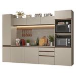 Armário de cozinha completa 280cm suspensa nice madesa 06