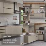 Armário de cozinha completa 280cm suspensa nice madesa 06
