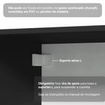 Armário de cozinha completa 260 cm suspenso preto nice madesa 04