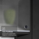 Armário de cozinha compacta 200 cm suspenso preto nice madesa 11 xa
