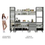 Armário de cozinha completa 280cm nice madesa 01