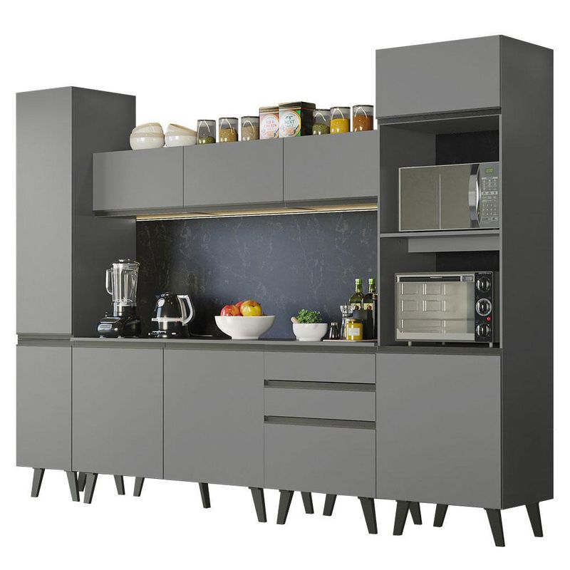 Armário de cozinha completa 280cm nice madesa 01