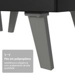 Armário de cozinha completa 280 cm suspenso preto nice madesa 06
