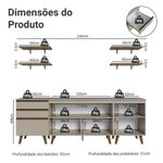 Armário de cozinha completa 240cm nice madesa 01