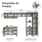 Armário de cozinha completa 300cm nice madesa 09
