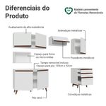 Armário de cozinha completa 250cm branco reims madesa 09