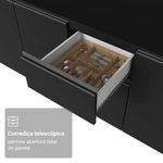 Armário de cozinha completa 280 cm preto nice madesa 01