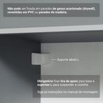 Armário de cozinha completa 240cm suspensa cinza nice madesa 10