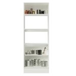 Torre quente armário de cozinha para 2 fornos 100% mdf branco smart madesa