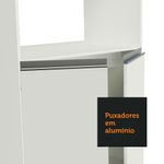 Torre quente armário de cozinha para 2 fornos 100% mdf branco smart madesa