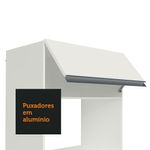 Torre quente armário de cozinha para 2 fornos 100% mdf branco smart madesa