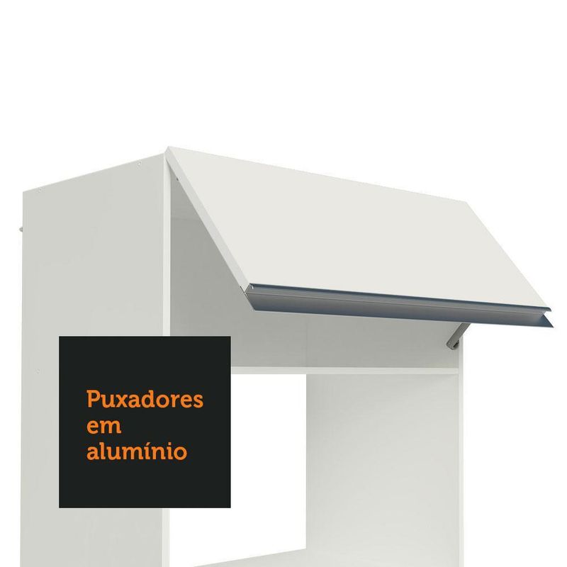 Torre quente armário de cozinha para 2 fornos 100% mdf branco smart madesa