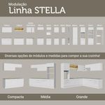 Torre quente madesa stella 60 cm 1 porta 3 gavetas - branco
