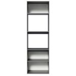 Torre quente armário de cozinha 60 cm 2 portas 2 nichos suspensa cinza nice madesa