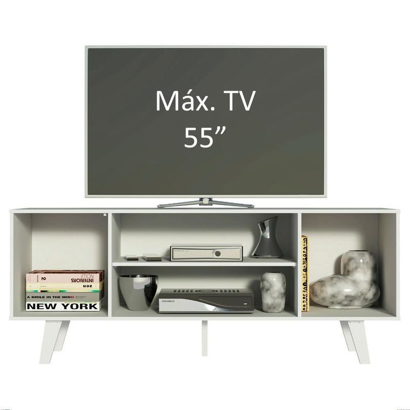 Rack para tv até 55 polegadas madesa copenhagen