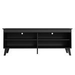 Rack para tv até 65 polegadas com pés preto turim madesa