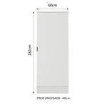 Sapateira madesa isis 1 porta - branco