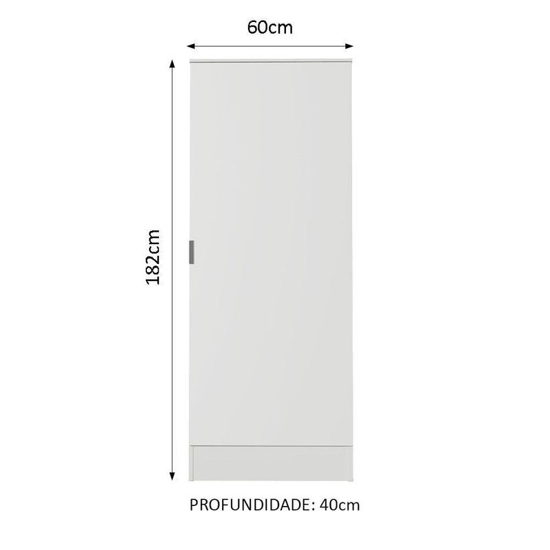 Sapateira madesa isis 1 porta - branco