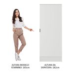 Sapateira madesa isis 1 porta - branco