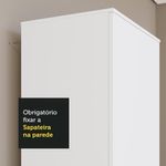 Sapateira madesa isis 1 porta - branco