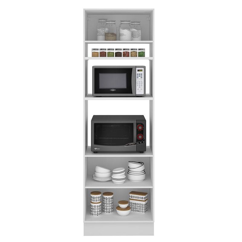 Torre quente madesa stella 70 cm 3 portas - branco