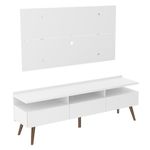Rack madesa londres e painel para tv até 55 polegadas - branco