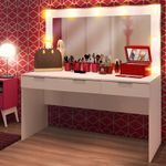Penteadeira madesa camarim carly com 3 gavetas (sem painel)