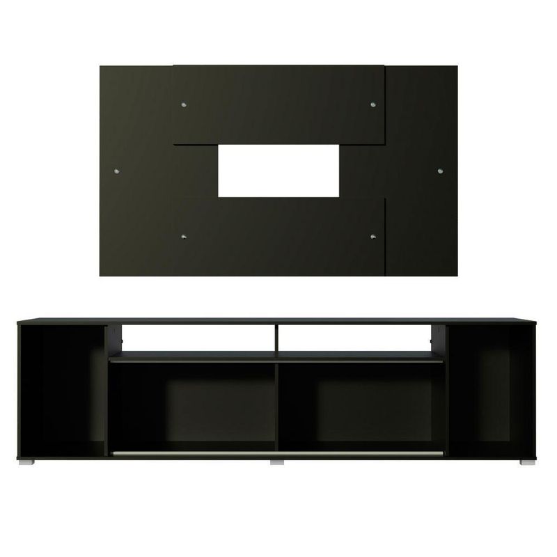 Rack madesa cancun e painel para tv até 58 polegadas - preto