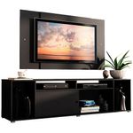 Rack madesa cancun e painel para tv até 58 polegadas - preto